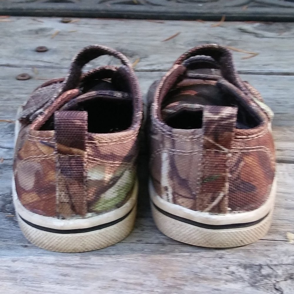 real tree camo toddler velcro shoes sz6 - Picture 3 of 5